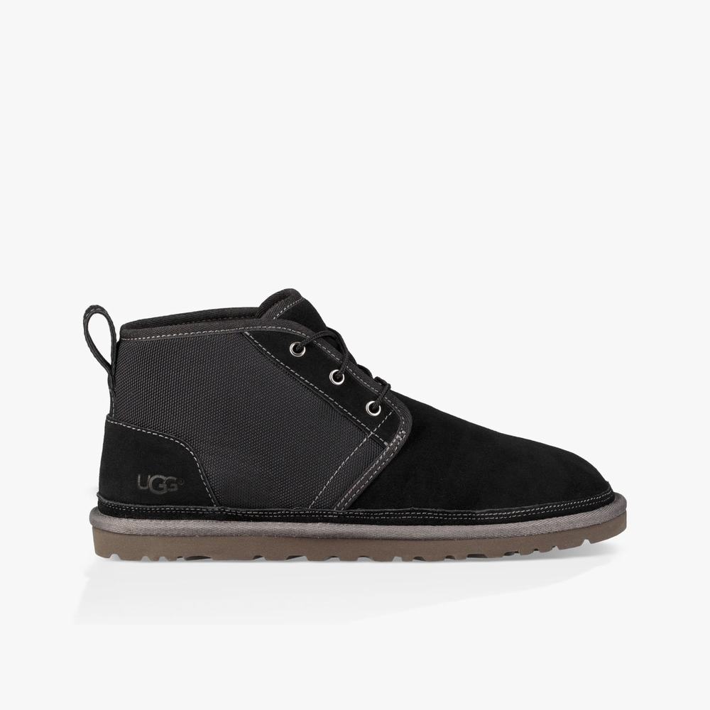 Bottes Classic UGG Neumel Unlined Homme Noir Soldes 679VYXNB